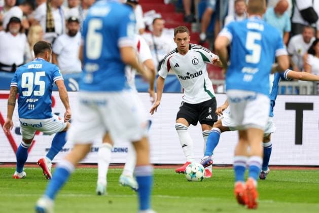 OSTRAWA 24.07.2025 PIERWSZY MECZ II RUNDA ELIMINACYJNA LIGA EUROPY SEZON 2025 26: BANIK OSTRAWA - LEGIA WARSZAWA --- UEFA EUROPA LEAGUE SECOND QUALIFYING ROUND FIRST MATCH: BANIK OSTRAVA - LEGIA WARSAW KACPER CHODYNA FOT. PIOTR KUCZA FOTOPYK NEWSPIX.PL --- newspix.pl 