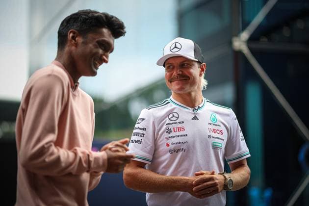 F1 Grand Prix of Belgium - Belgium Valtteri Bottas, (FIN) Former driver at Sauber F1, Mercedes F1, Williams, now reserve driver at Mercedes AMG F1 and McLaren F1, during the Belgian GP, Spa-Francorchamps 24-27 July 2025 Formula 1 World Championship, WM, Weltmeisterschaft 2025. Photo by Federico Basile IPA ABACAPRESS.COM Belgium Belgium  Copyright: xIPAxSport ABACAx