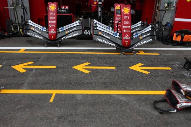 Ferrari pit during the 2025 Formula One Belgian Grand Prix, 13th round of the 2025 Formula 1 World Championship, taking place from July 25 to 27, 2025 on the Spa Francorchamps circuit BEL Photo by Philippe Nanchino Eurasia Sport Images Stavelot Circuit of Spa Francorchamps Belgium Copyright: x x2025xEurasiaxSportxImagesx jp-en-EuSpIm-MPS_PPN_GP_F1_Belgium_24Jul2025_BG003