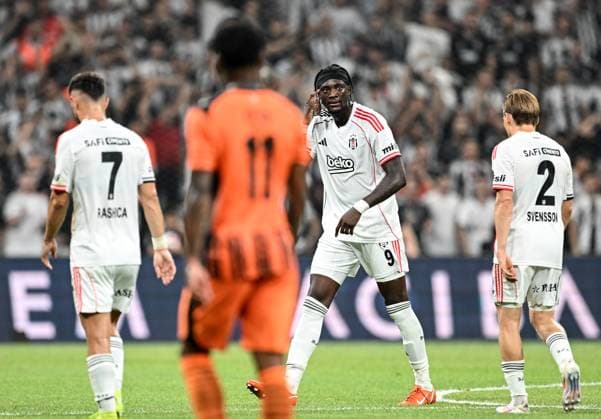 Besiktas v Shakhtar Donetsk - UEFA Europa League ISTANBUL, TURKIYE - JULY 24: Besiktas player Tammy Abraham (9) celebrates after scoring a goal during the UEFA Europa League second qualifying round first leg match against Shakhtar Donetsk at Tupras Stadium in Istanbul, Turkiye, on July 24, 2025. Ali Atmaca Anadolu Istanbul Turkey. Editorial use only. Please get in touch for any other usage.  Copyright: x2025xAnadoluxAlixAtmacax