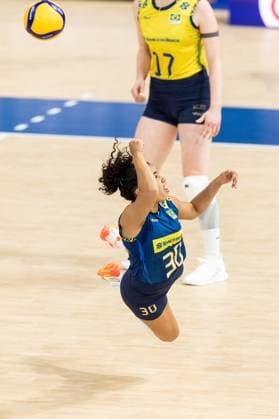 FIVB Women?s Nations League - Brasil vs Germany Marcelle de Arruda Mattos da Silva during the FIVB Women?s Nations League Finals match between Brasil and Germany in Lodz, Poland on July 24, 2025. Lodz Poland  Copyright: xFotoxOlimpikx originalFilename:jastrzebowski-fivbwome250724_nppNi.jpg