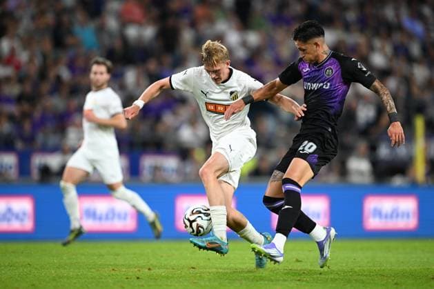 RSC Anderlecht v BK Hacken - UEFA Europa League round 2 qualifier ANDERLECHT, BELGIUM - JULY 24 : Vazquez Luis forward of RSC Anderlecht in action during the UEFA Europa League 2025 26 Round 2 match between RSC Anderlecht and BK Hacken on July 24, 2025 in Anderlecht, Belgium, 24 07 2025 Anderlecht Belgium  Copyright: xTomasxSiskx