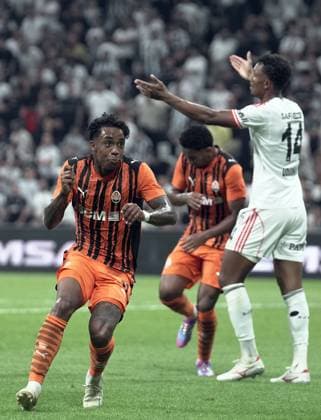 Besiktas v Shakhtar Donetsk - UEFA Europa League ISTANBUL, TURKIYE - JULY 24: Shakhtar Donetsk player Kevin (11) celebrates after scoring a goal during the UEFA Europa League second qualifying round first leg match against Besiktas at Tupras Stadium in Istanbul, Turkiye, on July 24, 2025. Esra Bilgin Anadolu Istanbul Turkey. Editorial use only. Please get in touch for any other usage.  Copyright: x2025xAnadoluxEsraxBilginx