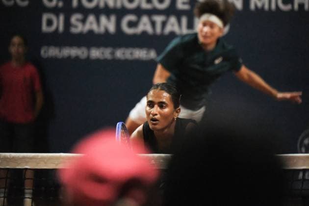 TENNIS - Internazionali di Tennis - 36° Palermo Ladies Open Rutuja Bhosale and Peangtarm Plipuech in action against Renata Jamrichova and Tara Wuerth during the 36th Palermo Ladies Open at Country Time Club during 36Â° Palermo Ladies Open, International Tennis match in Palermo, Italy, July 24 2025 Palermo Italy  Copyright: xIPAxSport ABACAx