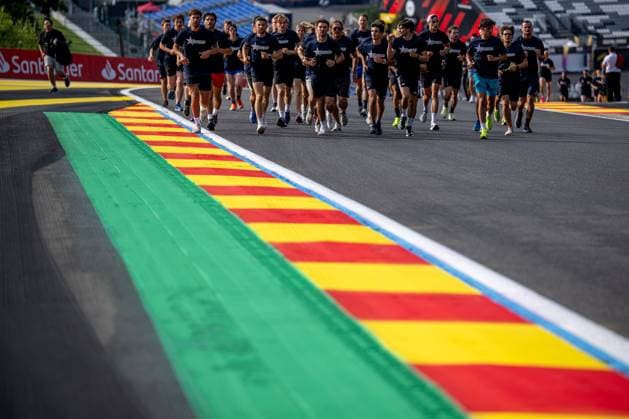 STAVELOT, BELGIUM: Pierre Gasly, racing for the Alpine team during the 2025 Formula 1 Belgian Grand Prix at the Circuit de Spa-Francorchamps in Stavelot, Belgium