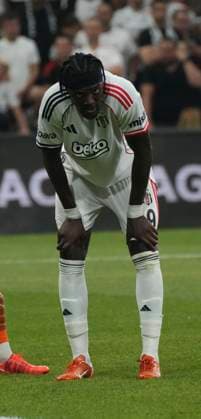 Tammy Abraham of Besiktas reacts during the UEFA Europa League 2025 26 Second Qualifying Round First Leg match between Besiktas and Shakhtar Donetsk at Tupras Stadium on July 24, 2025 in Istanbul, Turkey. Istanbul Tupras Stadium Turkey Copyright: xSeskimphotox Besiktas-Shakhtar240725 (19)
