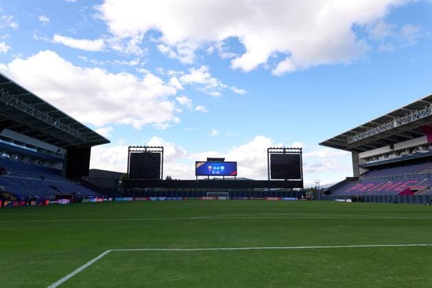 The stadium Complejo Independiente del Valle preparing for the defining Group B match of Copa America Feminina between Argentina and Ecuador at Complejo Independiente del Valle on July 24, 2025 in Quito, Ecuador (Photo by Camilla Stolen, Imago) Quito Ecuador Copyright: xCamillaxStolenx L1045161