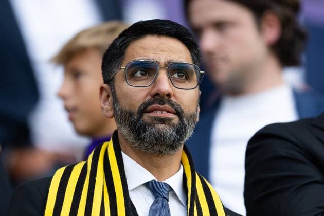 250724 Shabaz Kahn board member of Häcken ahead of the UEFA Europa League second qualifying round match between Anderlecht and Häcken on July 24, 2025 in Brussels Photo Michael Erichsen BILDBYRAN COP 89 MI0855 anderlecht bbeng europa league football fotball fotboll häcken kval qualification qualifying round soccer uefa europa league  Copyright: MICHAELxERICHSEN BB250724MI176