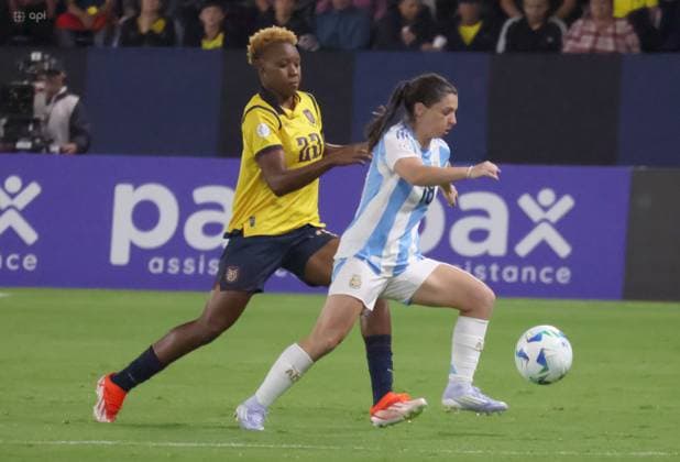 COPA AMERICA FEMENINA ECUADOR VS ARGENTINA July 24, 2025 Meeting between Ecuador VS Argentina for Copa America Femenina at the Banco Guayaquil stadium QUITO PICHINCHA ECUADOR Copyright: xHENRYxLAPOx