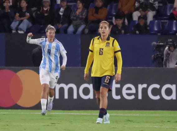 COPA AMERICA FEMENINA ECUADOR VS ARGENTINA July 24, 2025 Meeting between Ecuador VS Argentina for Copa America Femenina at the Banco Guayaquil stadium QUITO PICHINCHA ECUADOR Copyright: xHENRYxLAPOx