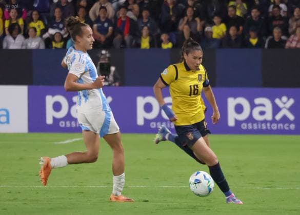 COPA AMERICA FEMENINA ECUADOR VS ARGENTINA July 24, 2025 Meeting between Ecuador VS Argentina for Copa America Femenina at the Banco Guayaquil stadium QUITO PICHINCHA ECUADOR Copyright: xHENRYxLAPOx