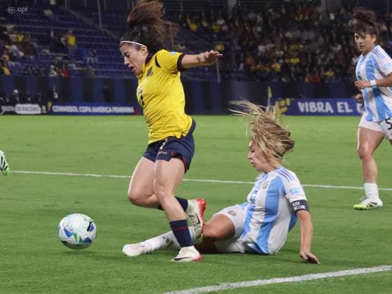 COPA AMERICA FEMENINA ECUADOR VS ARGENTINA July 24, 2025 Meeting between Ecuador VS Argentina for Copa America Femenina at the Banco Guayaquil stadium QUITO PICHINCHA ECUADOR Copyright: xHENRYxLAPOx