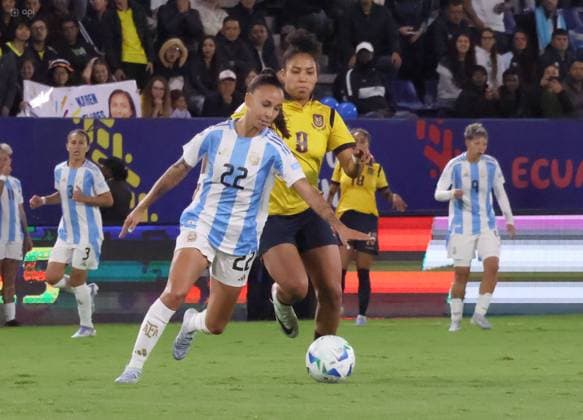 COPA AMERICA FEMENINA ECUADOR VS ARGENTINA July 24, 2025 Meeting between Ecuador VS Argentina for Copa America Femenina at the Banco Guayaquil stadium QUITO PICHINCHA ECUADOR Copyright: xHENRYxLAPOx