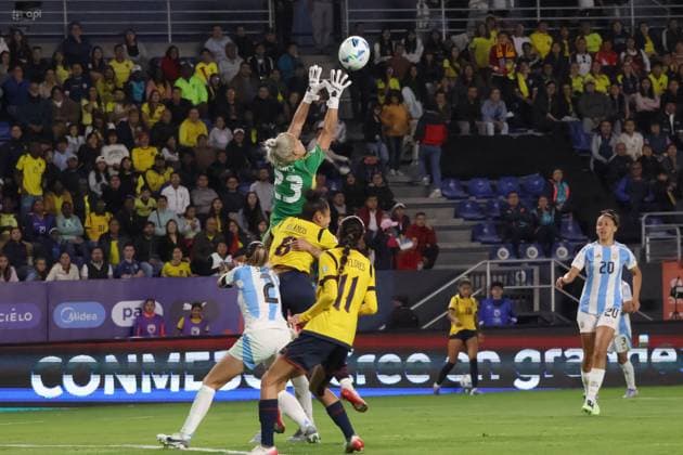 COPA AMERICA FEMENINA ECUADOR VS ARGENTINA July 24, 2025 Meeting between Ecuador VS Argentina for Copa America Femenina at the Banco Guayaquil stadium QUITO PICHINCHA ECUADOR Copyright: xHENRYxLAPOx