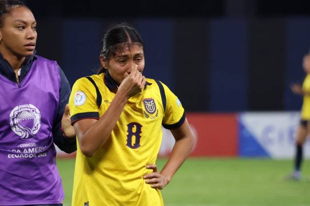 COPA AMERICA FEMENINA ECUADOR VS ARGENTINA July 24, 2025 Meeting between Ecuador VS Argentina for Copa America Femenina at the Banco Guayaquil stadium QUITO PICHINCHA ECUADOR Copyright: xHENRYxLAPOx