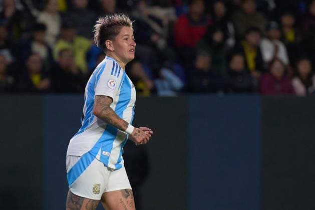 Yamila Rodriguez of Argentina runs on the pitch during the defining Group B match of Copa America Feminina between Argentina and Ecuador at Complejo Independiente del Valle on July 24, 2025 in Quito, Ecuador (Photo by Camilla Stolen, Imago) Quito Ecuador Copyright: xCamillaxStolenx L1045563