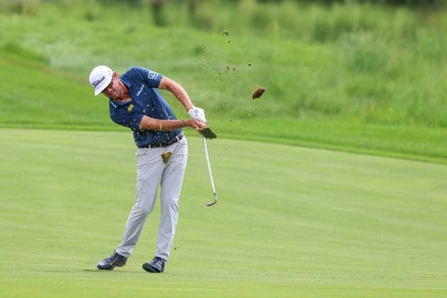 July 24th, 2025: Lanto Griffin of the United States plays a shot on the seventh hole during the first round of the 3M Open 2025 at TPC Twin Cities on July 24, 2025 in Blaine, Minnesota. -CSM Blaine USA - ZUMAc04_ 20250724_zma_c04_190 Copyright: xStevenxGarciax