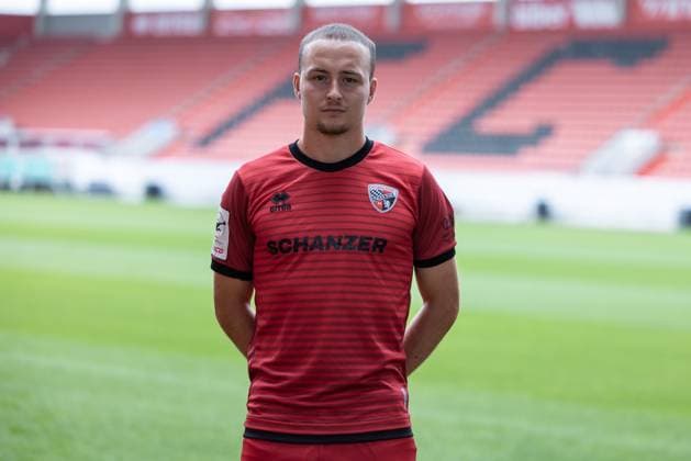 FC Ingolstadt 04 3 Liga, Porträttermin 2025 2026, Mattis Hoppe 2, FCI 3 Liga FC Ingolstadt 04 season 2025 2026