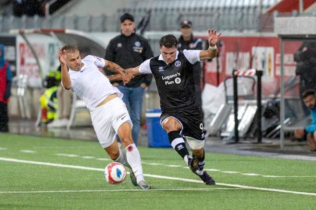 Antonio Bosec, CFR, re Georgios Koutsias, FCL, FC Lugano CFR Cluj, qualifying round UEFA Europa League, football, 24 07 2025