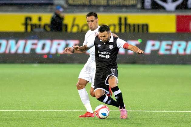 Renato Steffen, FCL, hi Camora, CFR, FC Lugano CFR Cluj, qualifying round UEFA Europa League, football, 24 07 2025