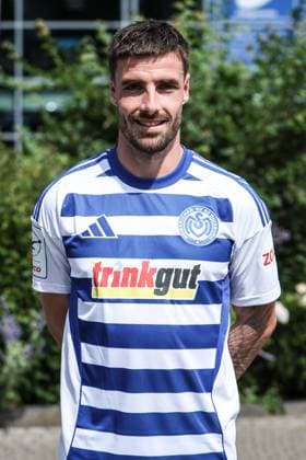 sports, football, 3 league season 2025 2026 team and portrait photo appointment MSV Duisburg 24 07 2025, schauinsland reisen arena Moritz Montag MSV Duisburg, 2 Duisburg schauinsland reisen arena Nordrhein Westfalen Germany
