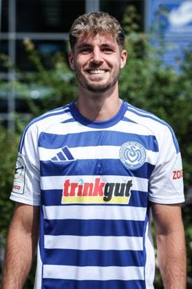 sports, football, 3 league season 2025 2026 team and portrait photo appointment MSV Duisburg 24 07 2025, schauinsland reisen arena Tobias Fleckstein MSV Duisburg, 5 Duisburg schauinsland reisen arena Nordrhein Westfalen Germany