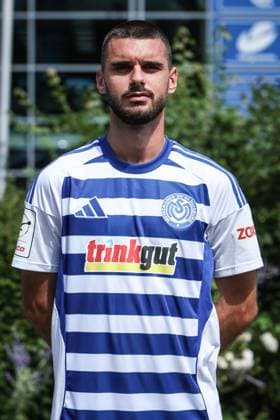 sports, football, 3 league season 2025 2026 team and portrait photo appointment MSV Duisburg 24 07 2025, schauinsland reisen arena Rasim Bulic MSV Duisburg, 6 Duisburg schauinsland reisen arena Nordrhein Westfalen Germany
