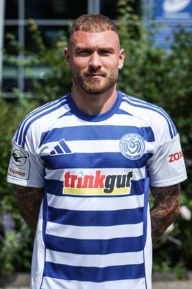 sports, football, 3 league season 2025 2026 team and portrait photo appointment MSV Duisburg 24 07 2025, schauinsland reisen arena Maximilian Dittgen MSV Duisburg, 11 Duisburg schauinsland reisen arena North Rhine-Westphalia Germany