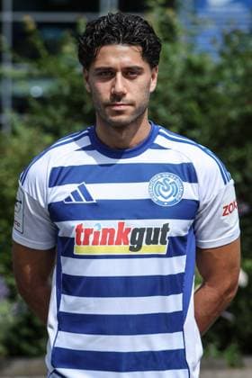 sports, football, 3 league season 2025 2026 team and portrait photo appointment MSV Duisburg 24 07 2025, schauinsland reisen arena Mert Göckan MSV Duisburg, 17 Duisburg schauinsland reisen arena Nordrhein Westfalen Germany