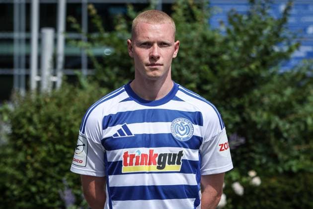 sports, football, 3 league season 2025 2026 team and portrait photo appointment MSV Duisburg 24 07 2025, schauinsland reisen arena Leon Müller MSV Duisburg, 19 Duisburg schauinsland reisen arena Nordrhein Westfalen Germany