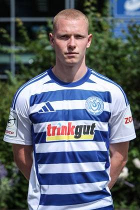 sports, football, 3 league season 2025 2026 team and portrait photo appointment MSV Duisburg 24 07 2025, schauinsland reisen arena Leon Müller MSV Duisburg, 19 Duisburg schauinsland reisen arena Nordrhein Westfalen Germany