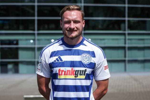 Sports, football, 3 league season 2025 2026 team and portrait photo appointment MSV Duisburg 24 07 2025, schauinsland reisen arena Florian Egerer MSV Duisburg, 28 Duisburg schauinsland reisen arena Nordrhein Westfalen Germany
