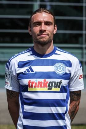 Sports, football, 3 league season 2025 2026 team and portrait photo appointment MSV Duisburg 24 07 2025, schauinsland reisen arena Joshua Bitter MSV Duisburg, 29 Duisburg schauinsland reisen arena North Rhine-Westphalia Germany