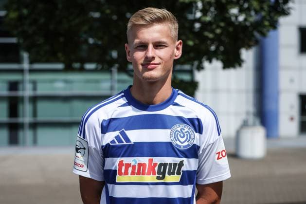 sports, football, 3 league season 2025 2026 team and portrait photo appointment MSV Duisburg 24 07 2025, schauinsland reisen arena Gabriel Sadlek MSV Duisburg, 38 Duisburg schauinsland reisen arena Nordrhein Westfalen Germany