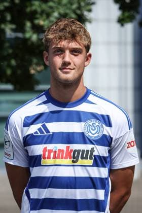 sports, football, 3 league season 2025 2026 team and portrait photo appointment MSV Duisburg 24 07 2025, schauinsland reisen arena Ben Schlicke MSV Duisburg, 40 Duisburg schauinsland reisen arena Nordrhein Westfalen Germany