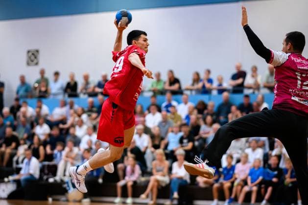 Bietigheim HBL 25 26 Test match TSV Weinsberg SG BBM Bietigheim Moritz Strosack Bietigheim , Stefan Koppmeier Weinsberg Bietigheim Bissingen Sporthalle am Viadukt Baden Württemberg Germany