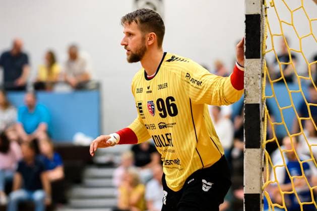 Bietigheim HBL 25 26 Test match TSV Weinsberg SG BBM Bietigheim Goalkeeper Jan Hrdlicka Bietigheim Bietigheim Bissingen Sporthalle am Viadukt Baden Württemberg Germany