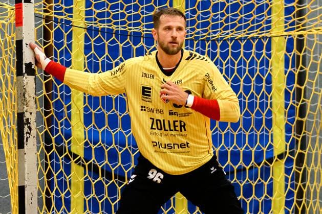 Bietigheim HBL 25 26 Test match TSV Weinsberg SG BBM Bietigheim Goalkeeper Jan Hrdlicka Bietigheim Bietigheim Bissingen Sporthalle am Viadukt Baden Württemberg Germany