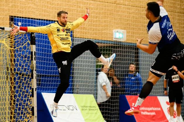 Bietigheim HBL 25 26 Test match TSV Weinsberg SG BBM Bietigheim Goalkeeper Jan Hrdlicka Bietigheim Bietigheim Bissingen Sporthalle am Viadukt Baden Württemberg Germany