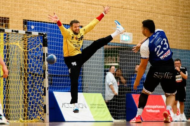 Bietigheim HBL 25 26 Test match TSV Weinsberg SG BBM Bietigheim Goalkeeper Jan Hrdlicka Bietigheim Bietigheim Bissingen Sporthalle am Viadukt Baden Württemberg Germany