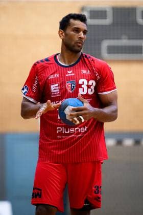 Bietigheim HBL 25 26 Test match TSV Weinsberg SG BBM Bietigheim Djibril M™Bengue Bietigheim Bietigheim Bissingen Sporthalle am Viadukt Baden Württemberg Germany