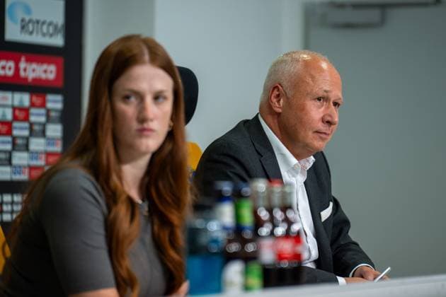 Chairman of the Supervisory Board Ralph Gillessen at the press conference to present Rachid Azzouzi as the new Managing Director of Sport, Football, 3 Liga, 2025 2026 season, 25 07 2025 Press conference to present Rachid Azzouzi as the new Managing Director of Sport, Football, 3 Liga, 2025 2026 season, 25 07 2025 Aachen Copyright: xEibner-Pressefoto J.xDerondeaux EP_JDU