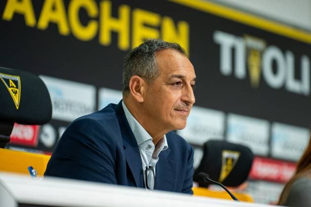 The new Managing Director Sport Rachid Azzouzi at the press conference for the presentation of Rachid Azzouzi as the new Managing Director Sport, Football, 3 Liga, Season 2025 2026, 25 07 2025 Press conference for the presentation of Rachid Azzouzi as the new Managing Director Sport, Football, 3 Liga, Season 2025 2026, 25 07 2025 Aachen Copyright: xEibner-Pressefoto J.xDerondeaux EP_JDU