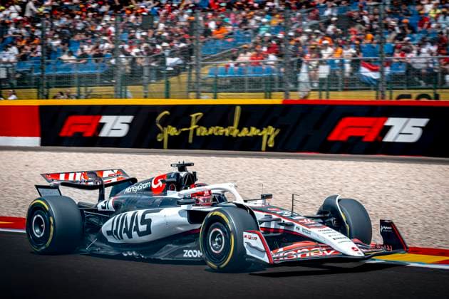 Formule 1 driver Esteban Ocon of Haas during the free practice Grand Prix Formula 1 Spa Francorchamps 2025 at the Circuit Spa Francorchamps for the Formula 1 Moët Chandon Belgium Grand Prix 2025 season 2025 2026 in SPA, Belgium on 25 july 2025, photo by Marcel van Dorst EYE4images DeFodi Images