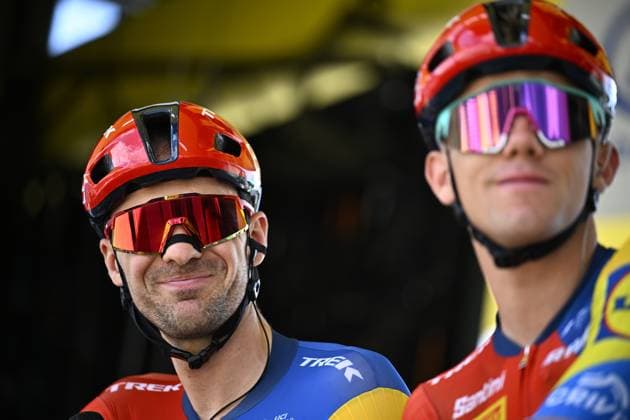 Belgian Edward Theuns of Lidl-Trek pictured at the start of stage 19 of the 2025 Tour de France cycling race, from Albertville to La Plagne (130km), on Friday 25 July 2025 in France. The 112th edition of the Tour de France starts on Saturday 5 July in Lille, France, and will finish in Paris, France on the 27th of July. JASPERxJACOBS  x129987352x