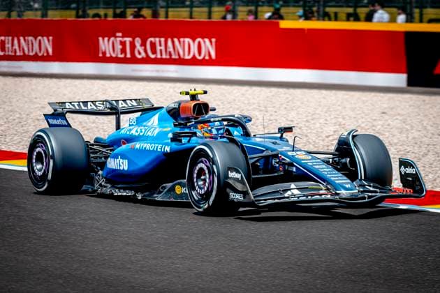 Formule 1 driver Carlos Saintz of Williams during the free practice Grand Prix Formula 1 Spa Francorchamps 2025 at the Circuit Spa Francorchamps for the Formula 1 Moët Chandon Belgium Grand Prix 2025 season 2025 2026 in SPA, Belgium on 25 july 2025, photo by Marcel van Dorst EYE4images DeFodi Images