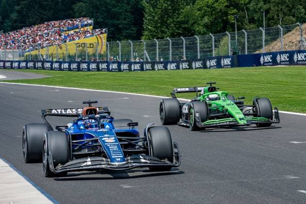 Formula 1 GP Spa Belgium Friday, 25 07 2025 Alexander Albon 23, Williams Racing and Nico Hülkenberg 27, Stake F1 Team Kick Sauber Formula 1 GP Spa Belgium Friday, 25 07 2025 Copyright: xBEAUTIFULxSPORTS Erlhofx