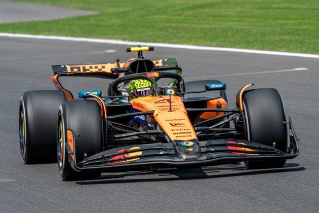 Formula 1 GP Spa Belgium Friday, 25 07 2025 Lando Norris 4, McLaren Formula 1 Team Formula 1 GP Spa Belgium Friday, 25 07 2025 Copyright: xBEAUTIFULxSPORTS Erlhofx