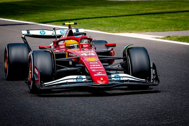 Formule 1 driver Lewis Hamilton of Ferrari during the free practice Grand Prix Formula 1 Spa Francorchamps 2025 at the Circuit Spa Francorchamps for the Formula 1 Moët Chandon Belgium Grand Prix 2025 season 2025 2026 in SPA, Belgium on 25 july 2025, photo by Marcel van Dorst EYE4images DeFodi Images