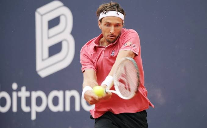 TENNIS - ATP, Tennis Herren Generali Open 2025 KITZBUEHEL,AUSTRIA,25.JUL.25 - TENNIS - ATP World Tour, Generali Open. Image shows Arthur Rinderknech (FRA).  GEPAxpictures xMatthiasxHauer